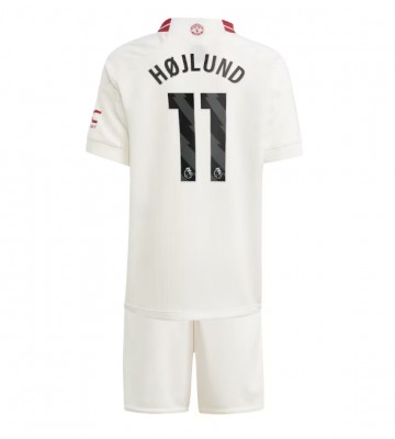 Manchester United Rasmus Hojlund #11 Replica Third Stadium Kit for Kids 2023-24 Short Sleeve (+ pants)